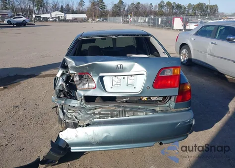 2000 Honda Civic Value Package из США, поврежденный, VIN 2HGEJ6617YH589112